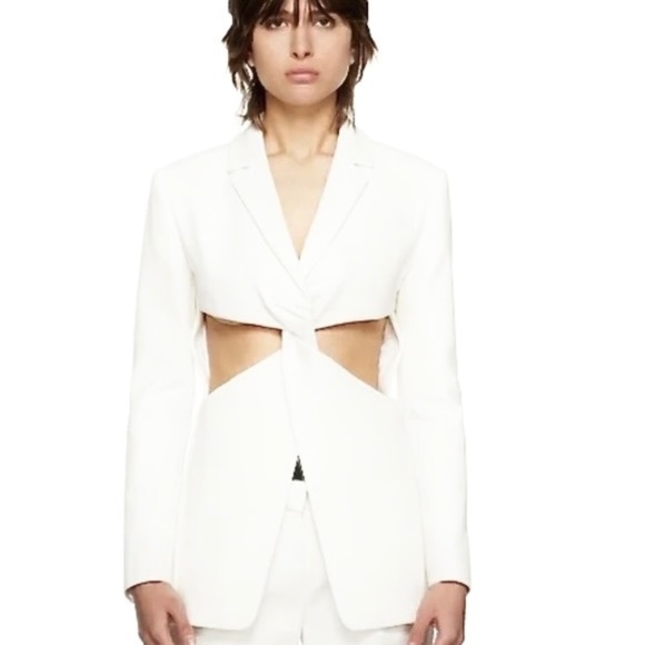 Coperni White Cut-Out Blazer New With Tags US6/Medium FR38 - Picture 1 of 15